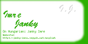 imre janky business card